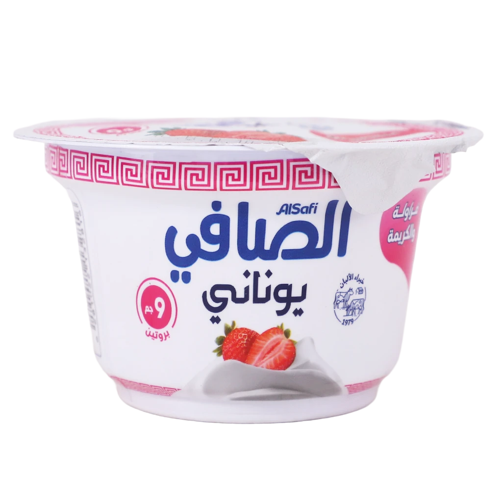 AlSafi Greek Yoghurt Strawberry & Cream 150 gm