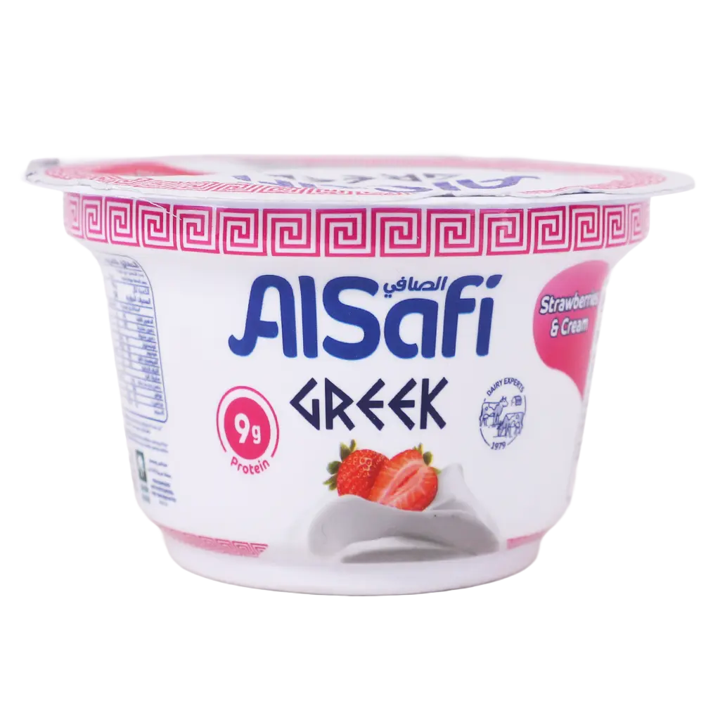 AlSafi Greek Yoghurt Strawberry & Cream 150 gm - view 2