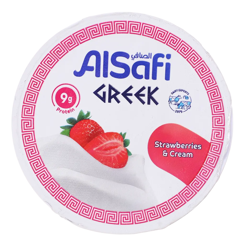 AlSafi Greek Yoghurt Strawberry & Cream 150 gm - view 4