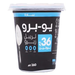 يوبرو زبادي بروتين سادة 360 جم