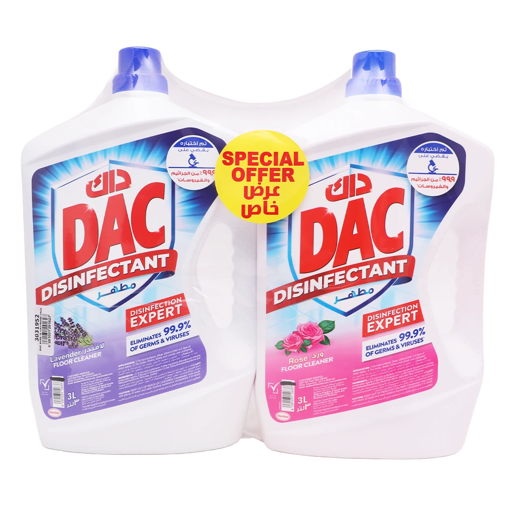 Dac Disinfectant Floor Cleaner Special Offer 2 pcs 3 L