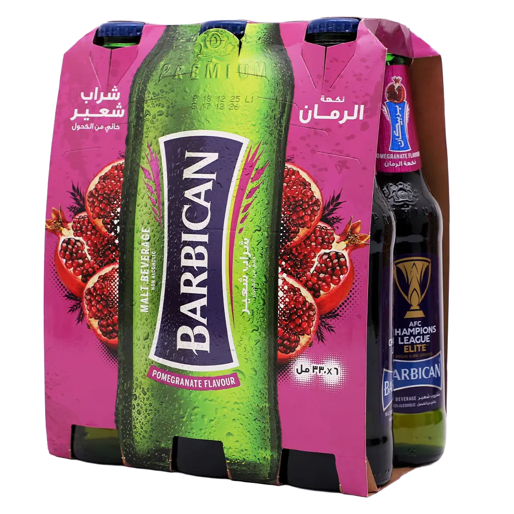 Barbican Malt Drink Pomegranate Flavour 6 pcs 330 ml - view 2