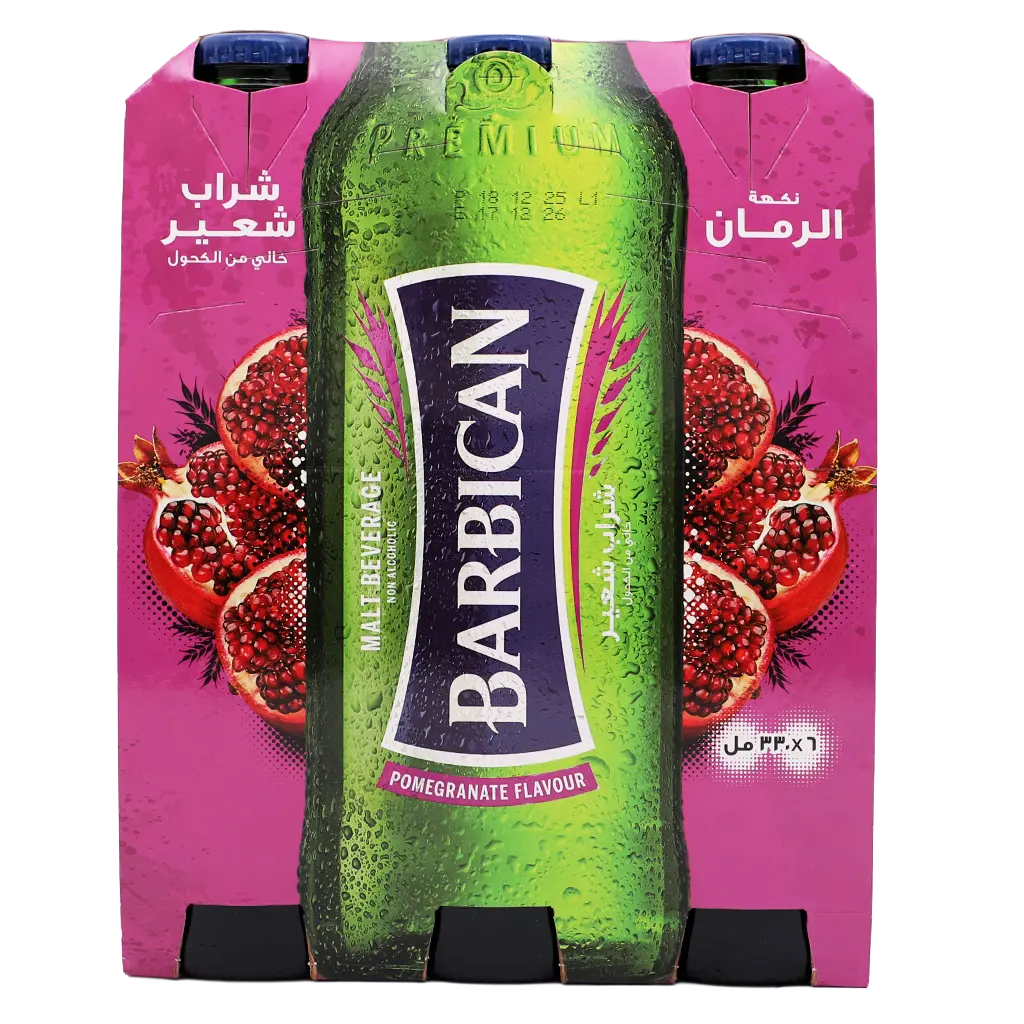 Barbican Malt Drink Pomegranate Flavour 6 pcs 330 ml - view 3