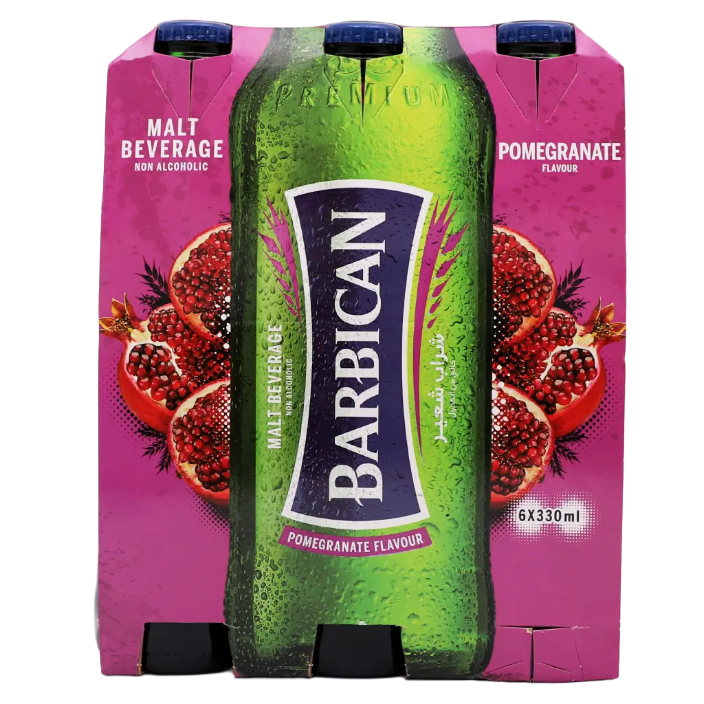Barbican Malt Drink Pomegranate Flavour 6 pcs 330 ml - view 4