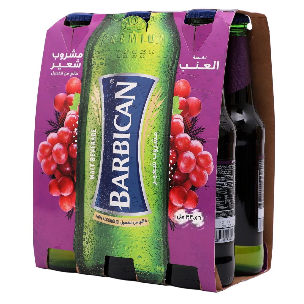 Barbican Malt Drink Grape Flavoured 6 Pcs 330ml