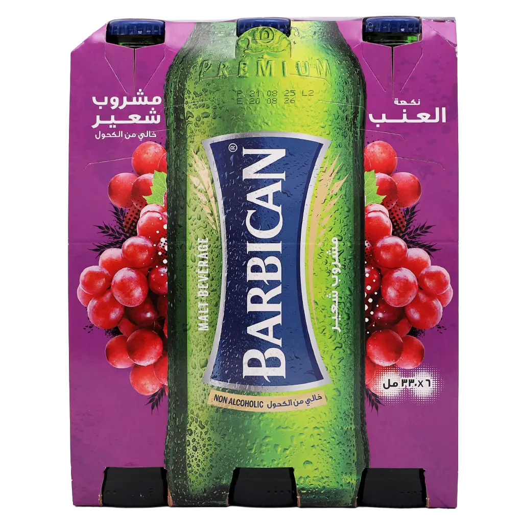 Barbican Malt Drink Grape Flavoured 6 Pcs 330ml - view 2