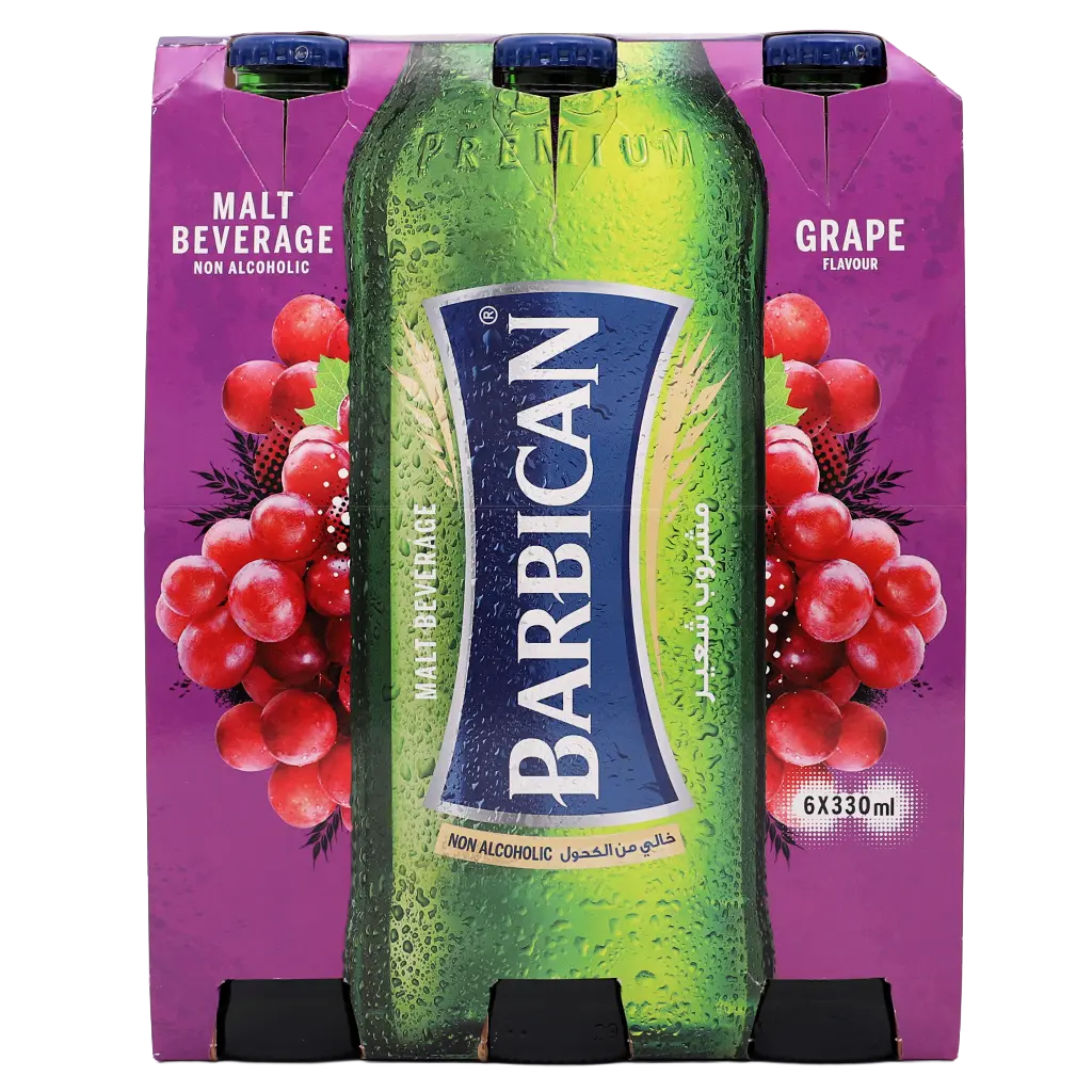 Barbican Malt Drink Grape Flavoured 6 Pcs 330ml - view 3