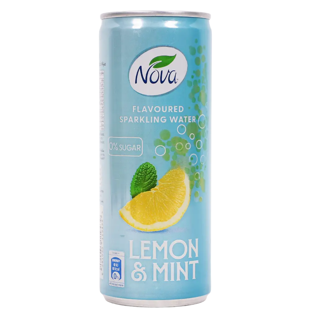 Nova Sparkling Water Lemon Mint 250 ml - view 2