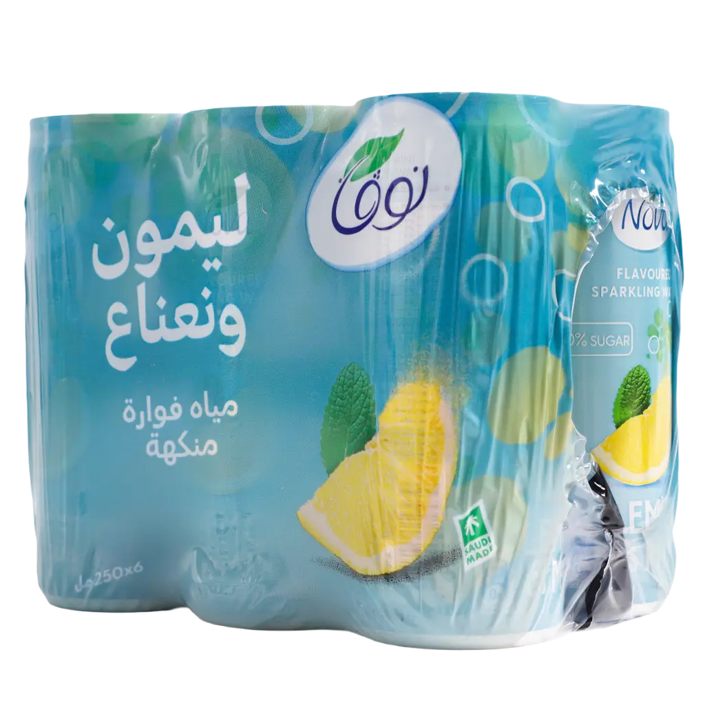 Nova Sparkling Water Lemon Mint  6 pcs 250 ml - view 1