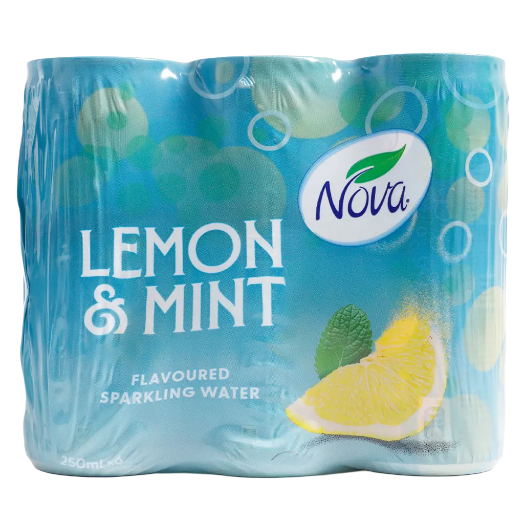 Nova Sparkling Water Lemon Mint  6 pcs 250 ml - view 3