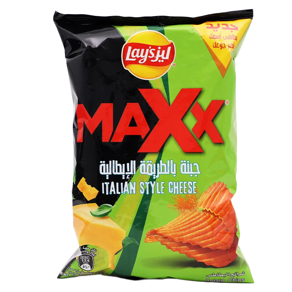 Lays Chips Maxx Italian Style Cheese Potato Family Pack 160 gm - view 1
