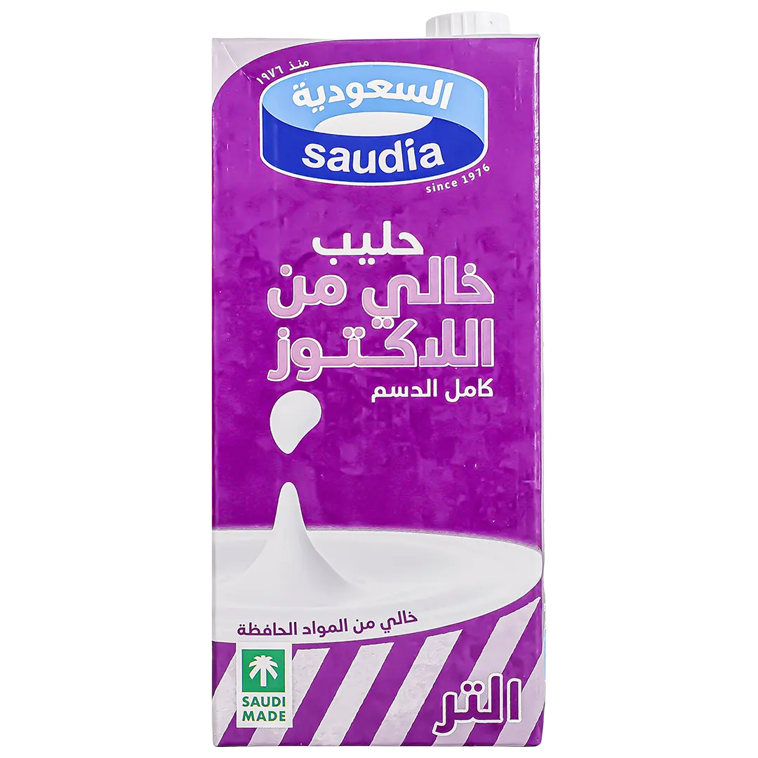 Saudia Full Fat Lacto Free Milk 1 L - view 2