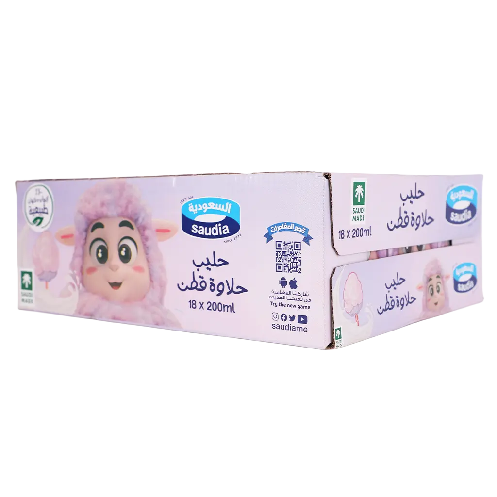 السعودية حليب حلاوة قطن 18 حبة 200 مل  - view 1