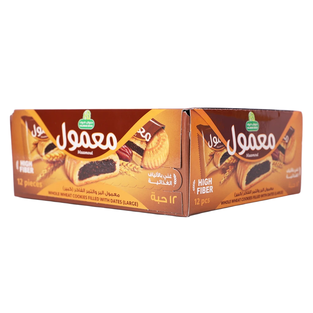 Halwani Whole Wheat Maamoul with dates 12 pcs 32 gm 