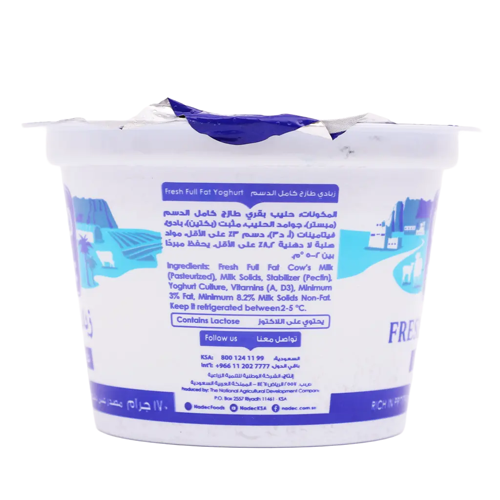Nadec Yoghurt Full Fat 170 gm - view 4