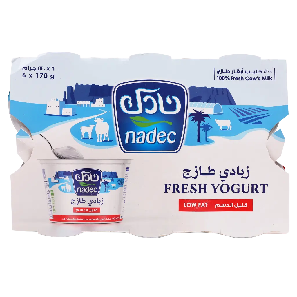 Nadec Yoghurt Low Fat pack 6 pcs 170 gm - view 3
