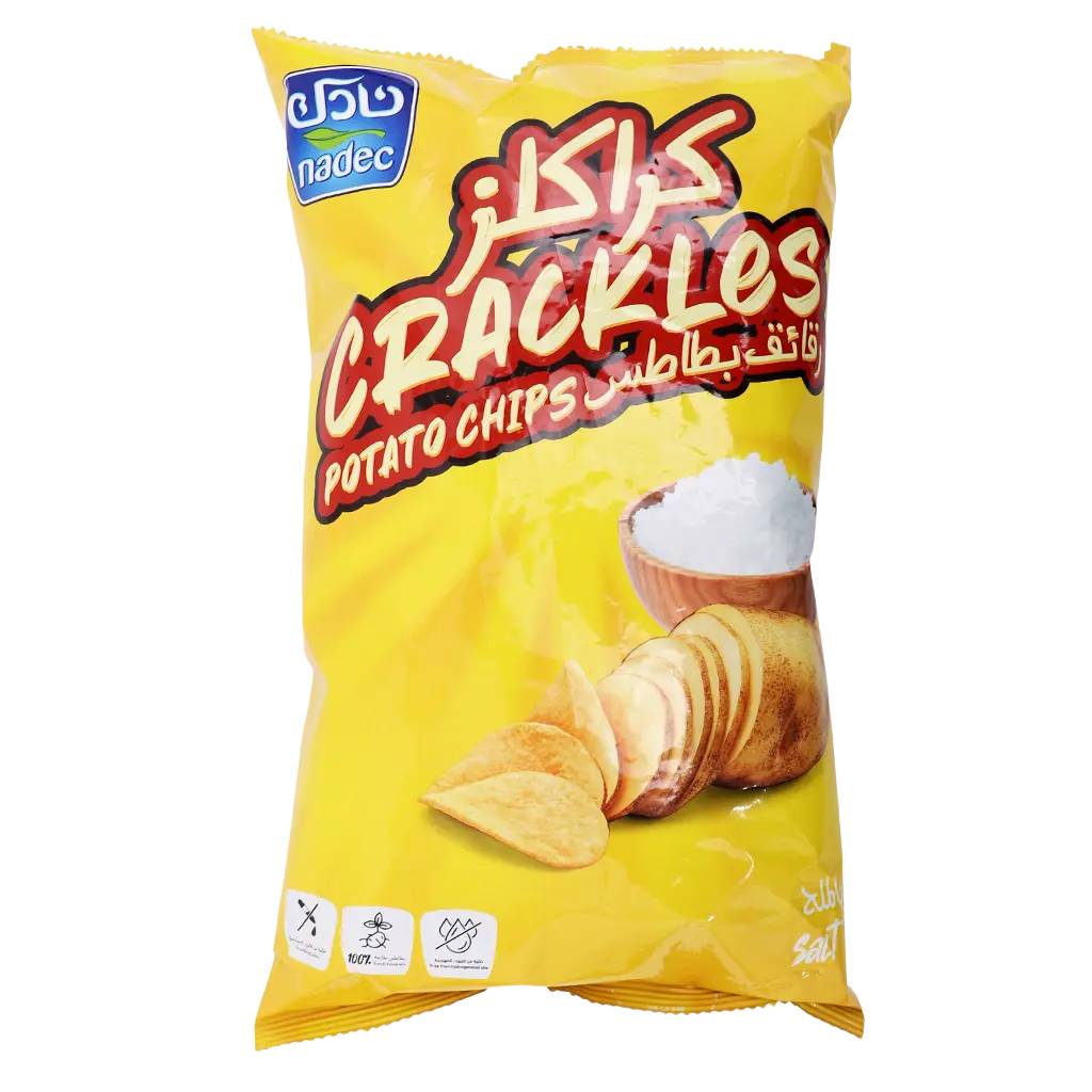 Nadec Crackles Salt Chips 155g - view 2