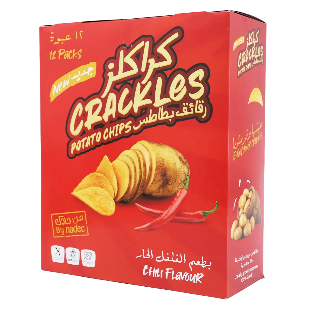 Nadec Crackles Spicy Chilli Chips 12 pcs 21 gm - view 1