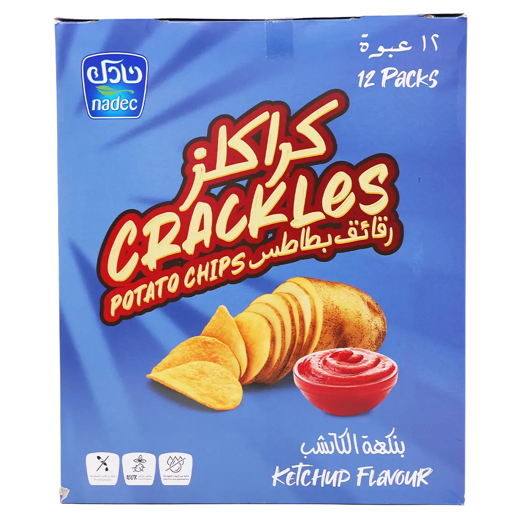 Nadec Crackles Tomato Ketchup Chips 12 pcs 21 gm - view 2