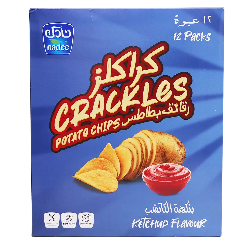 Nadec Crackles Tomato Ketchup Chips 12 pcs 21 gm - view 3