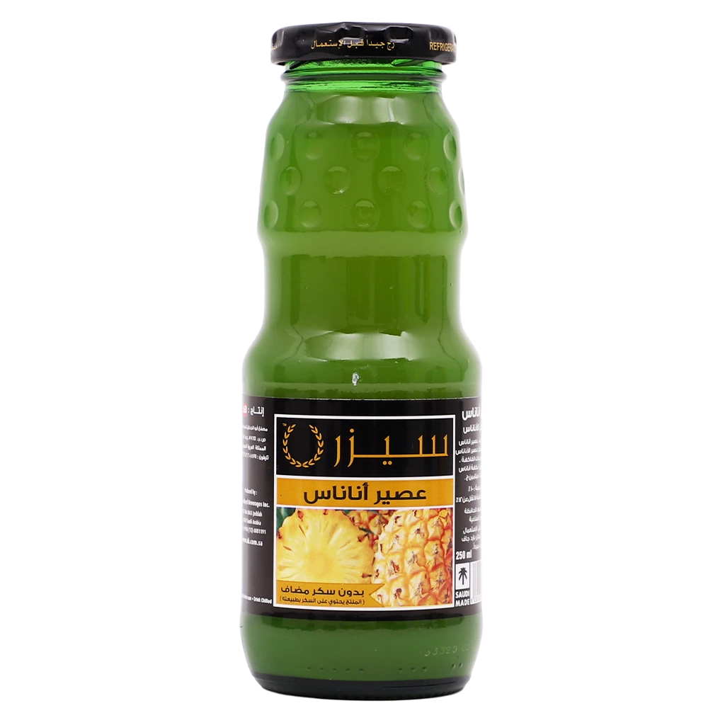 Caesar Juice Pineapple Flavor Bottle 250 ml