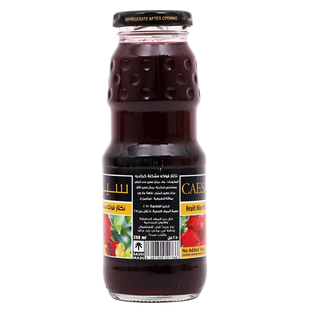 Caesar Nectar Hibiscous Mix Fruit Flavor Bottle 250 ml - view 4