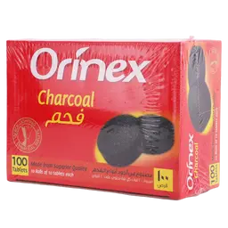أورينكس فحم مدور مغلف بالورق  100 حبه 