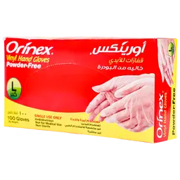 أورينكس قفازات بدون بودرة كبير  100 حبه 