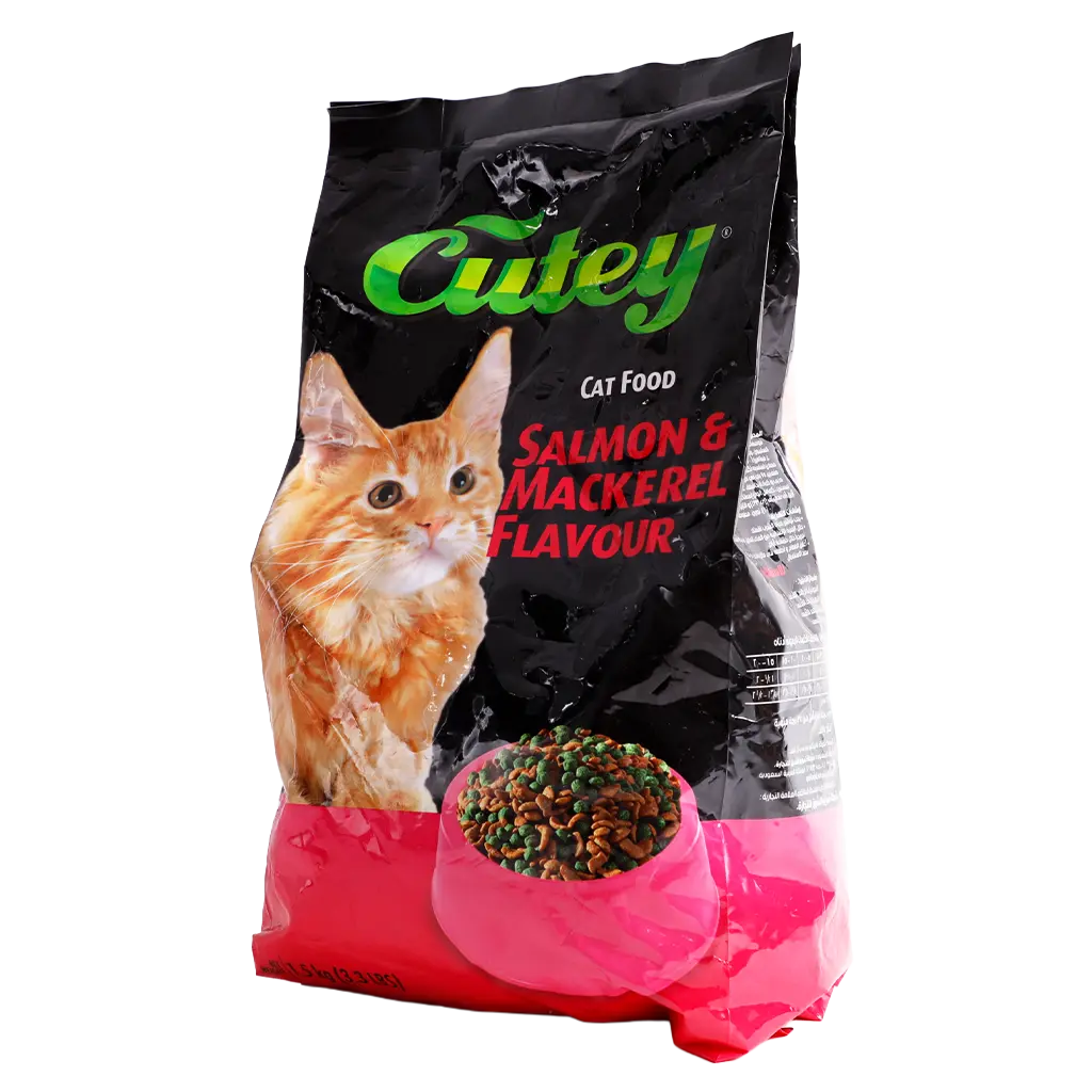 Cutey Dry Food for Cats with Salmon & Mackerel 1.5 kg - view 1