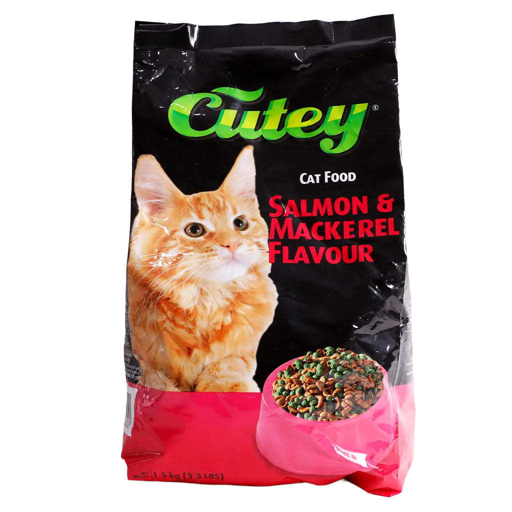 Cutey Dry Food for Cats with Salmon & Mackerel 1.5 kg - view 2