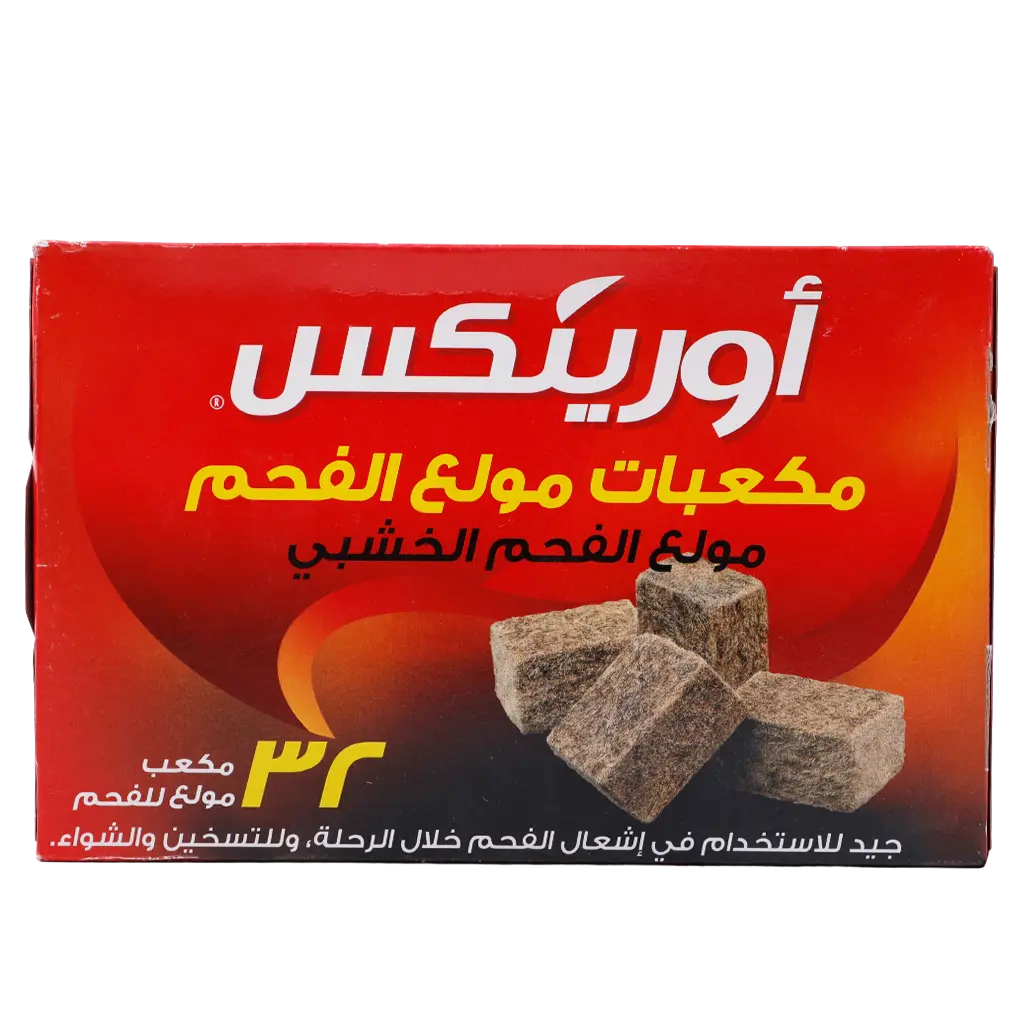 أورينكس مولع فحم الخشبي مكعبات  32 حبه  - view 2