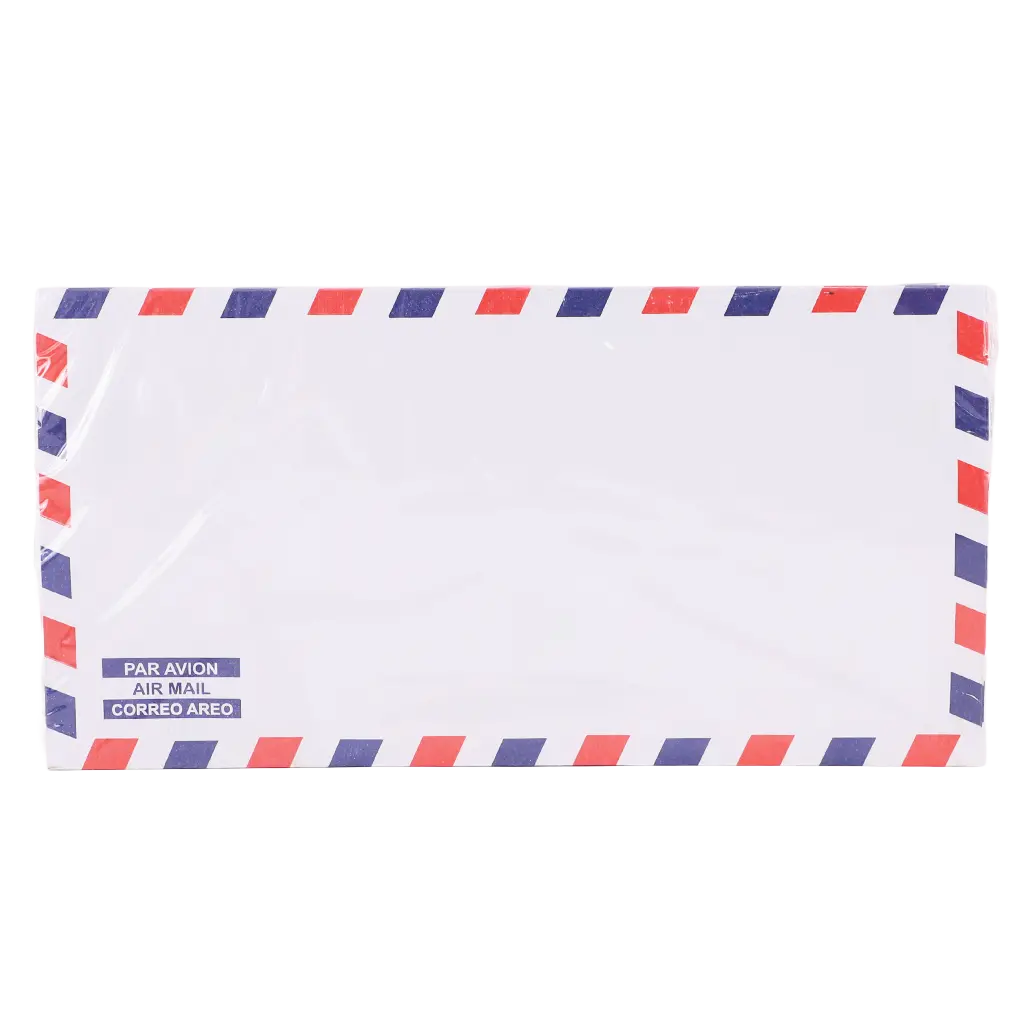 Roco PeelnSeal Airmail Envelopes Paper Adhesive 225.00 mm  8.85 in X 115.00 mm  4.52 in  White - view 2