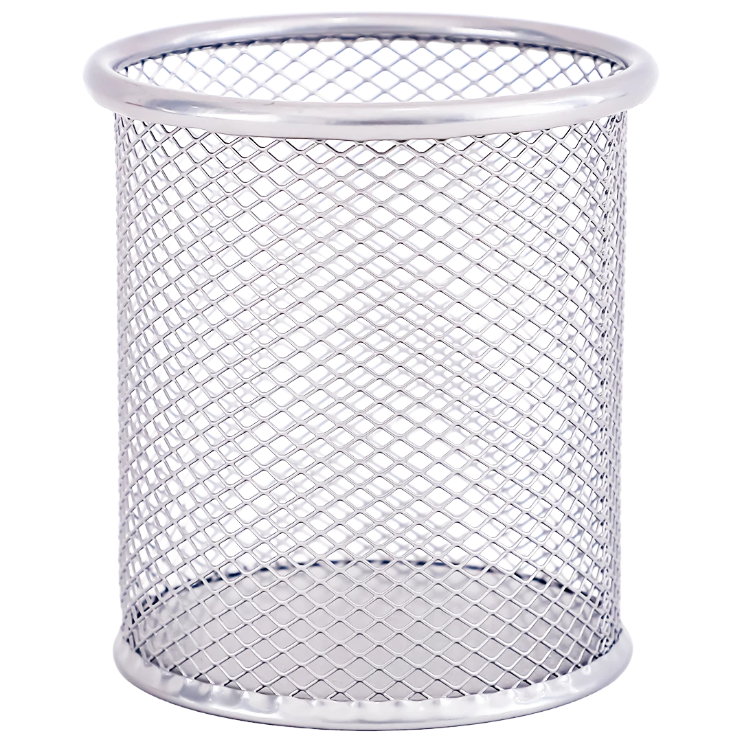 Roco Pen Cup Mesh Silver