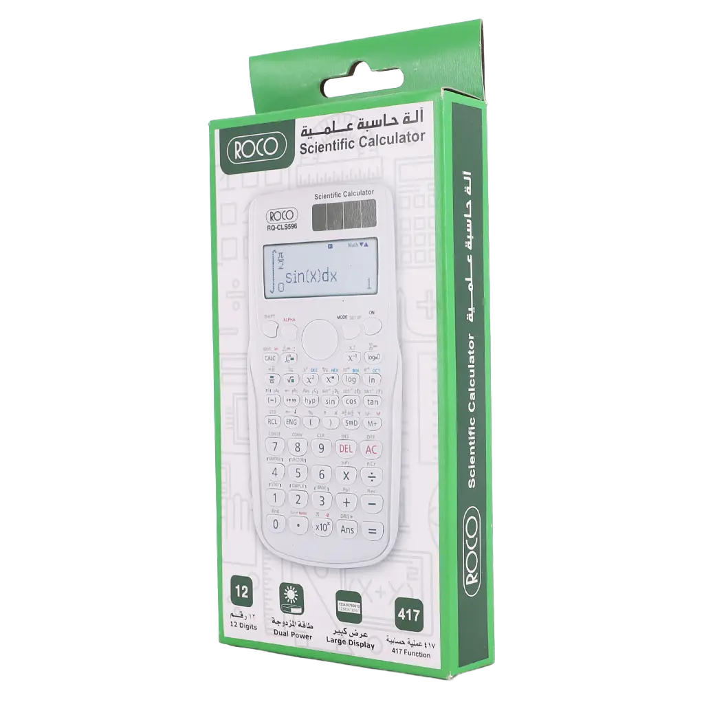 Roco Scientific Calculator 12 Digit Full Dot Matrix White - view 1