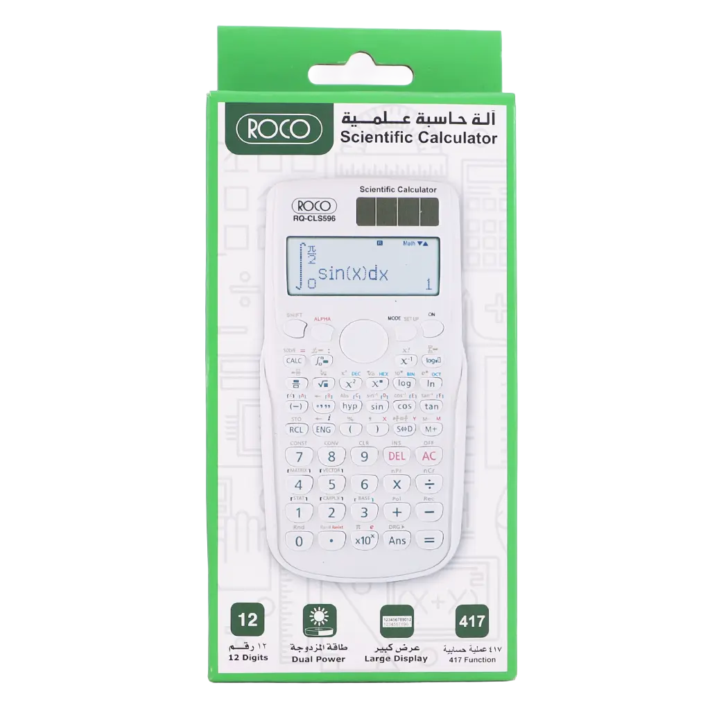 Roco Scientific Calculator 12 Digit Full Dot Matrix White - view 2