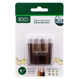 Roco Pocket Sharpener 2 Holes Black