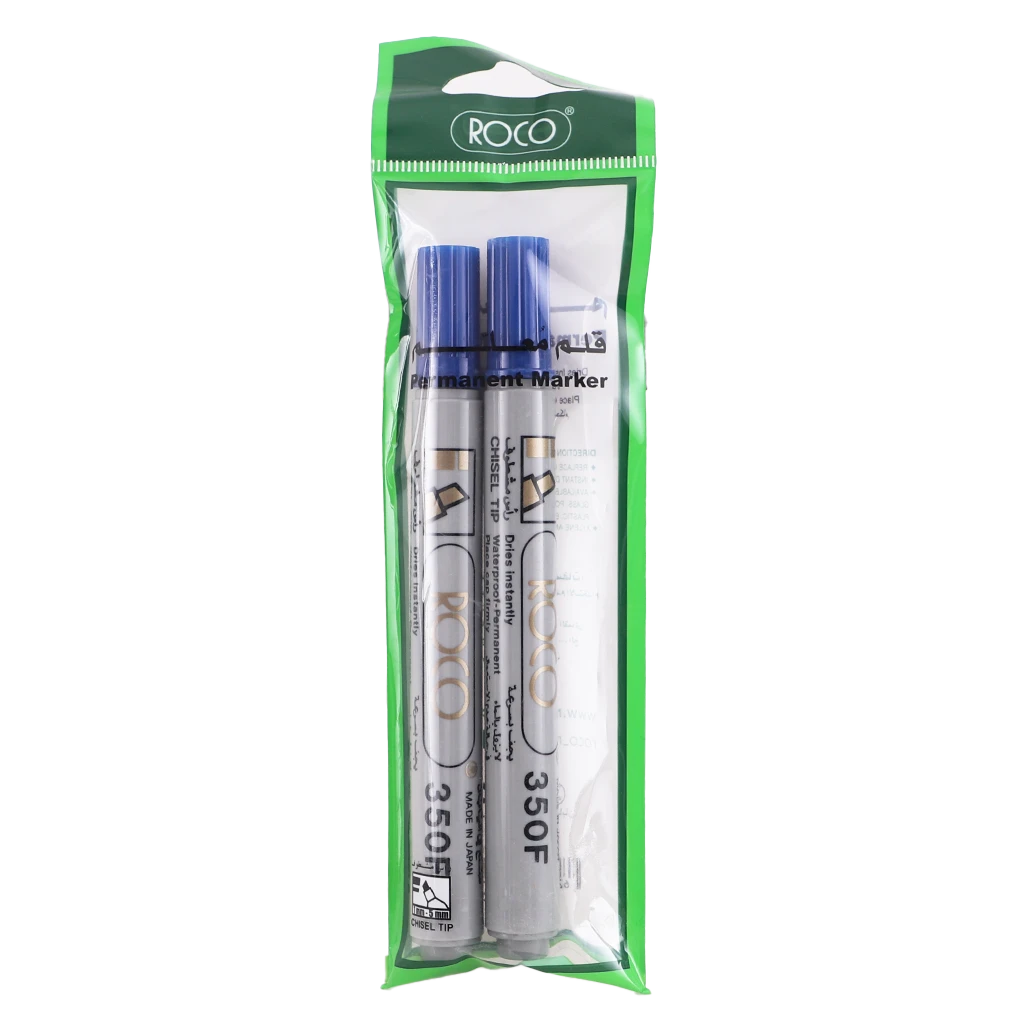 Roco Permanent Marker 1  4 mm Chisel Tip Blue