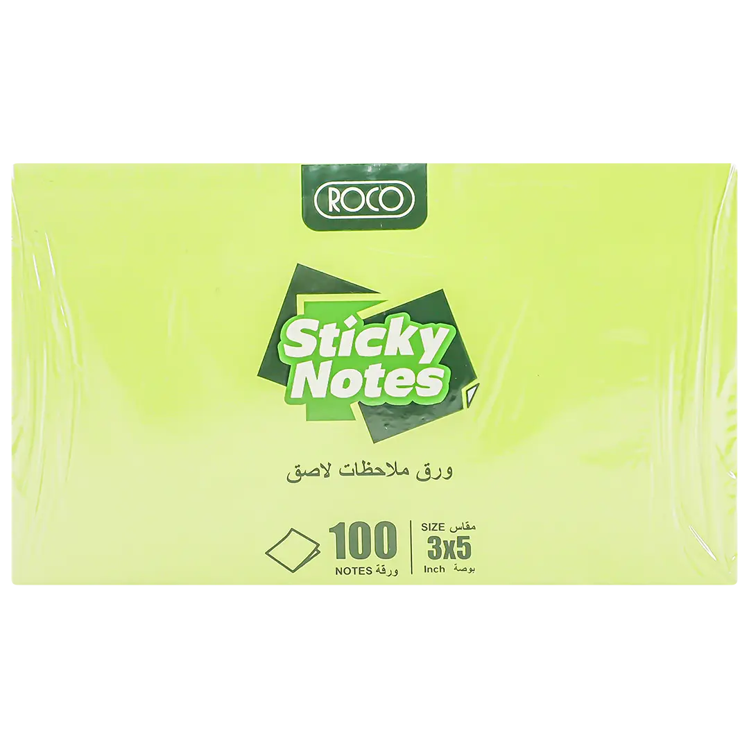 Buy Roco Sticky Notes Assorted Pack 3 * 5 100 Notes Assorted Neon Color ...