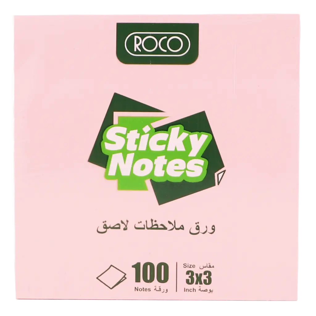 Roco Full Adhesive Self Stick Notes 3 * 3 100 Notes Assorted Pastel Color - view 1