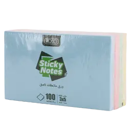 Roco Sticky Notes Assorted Pack 3 * 5 100 Notes Assorted Pastel Color