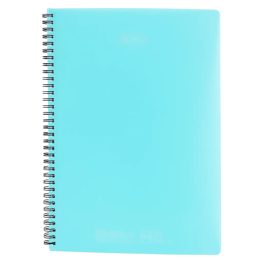 Roco Notebook  A4 Double Ruled English 100 Sheets Aqua - view 1