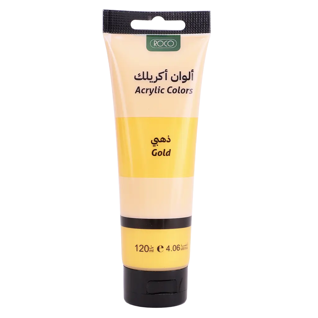 Roco Acrylic Color Paint Gold 120.00 ml  4.22 oz  - view 1