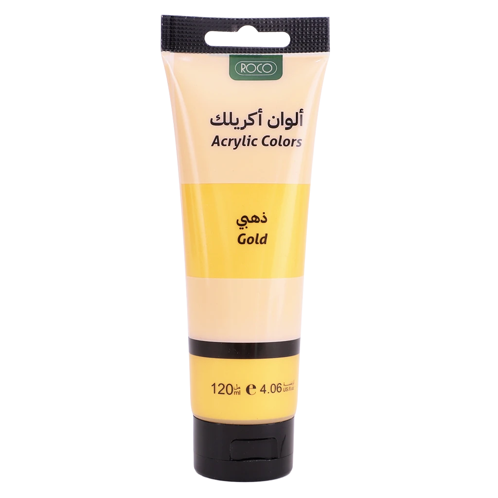 Roco Acrylic Color Paint Gold 120.00 ml  4.22 oz 