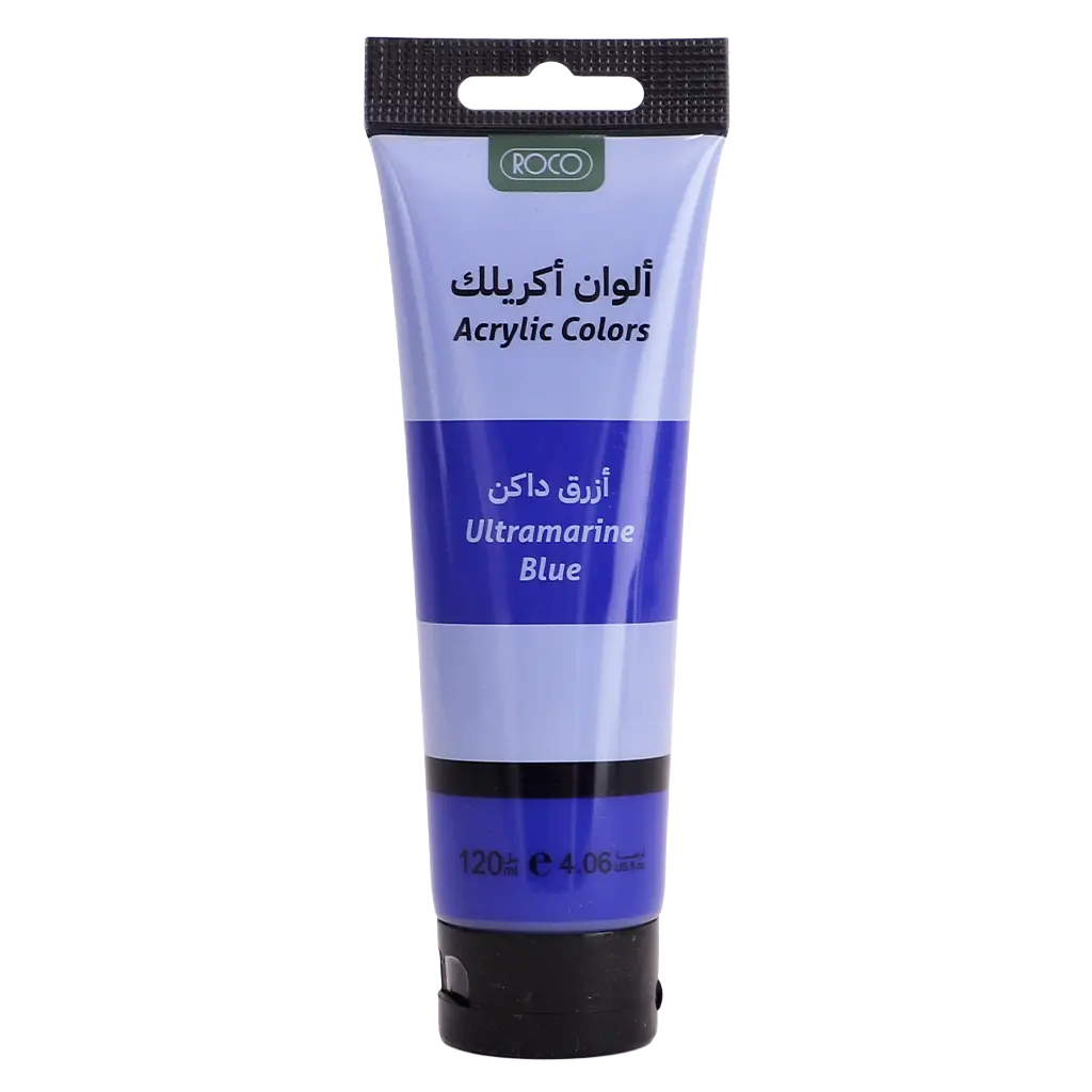 Roco Acrylic Color Paint Ultramarine Blue 120.00 ml  4.22 oz  - view 1