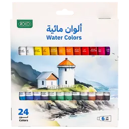 روكو مجموعة الالوان ألوان مائية ألوان متنوعة 24 لون