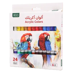روكو مجموعة الالوان طلاء أكريليك ألوان متنوعة 24 لون