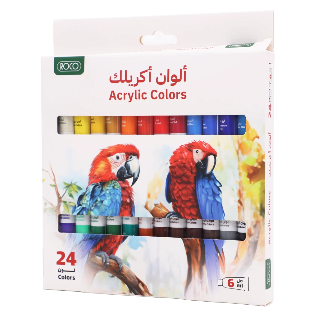 Roco Paint Set Acrylic Color Assorted Color 24 Colors