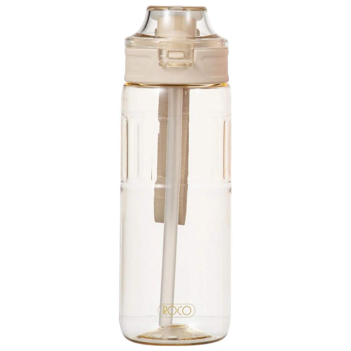 Roco Water Bottle Plastic 750Ml Beige