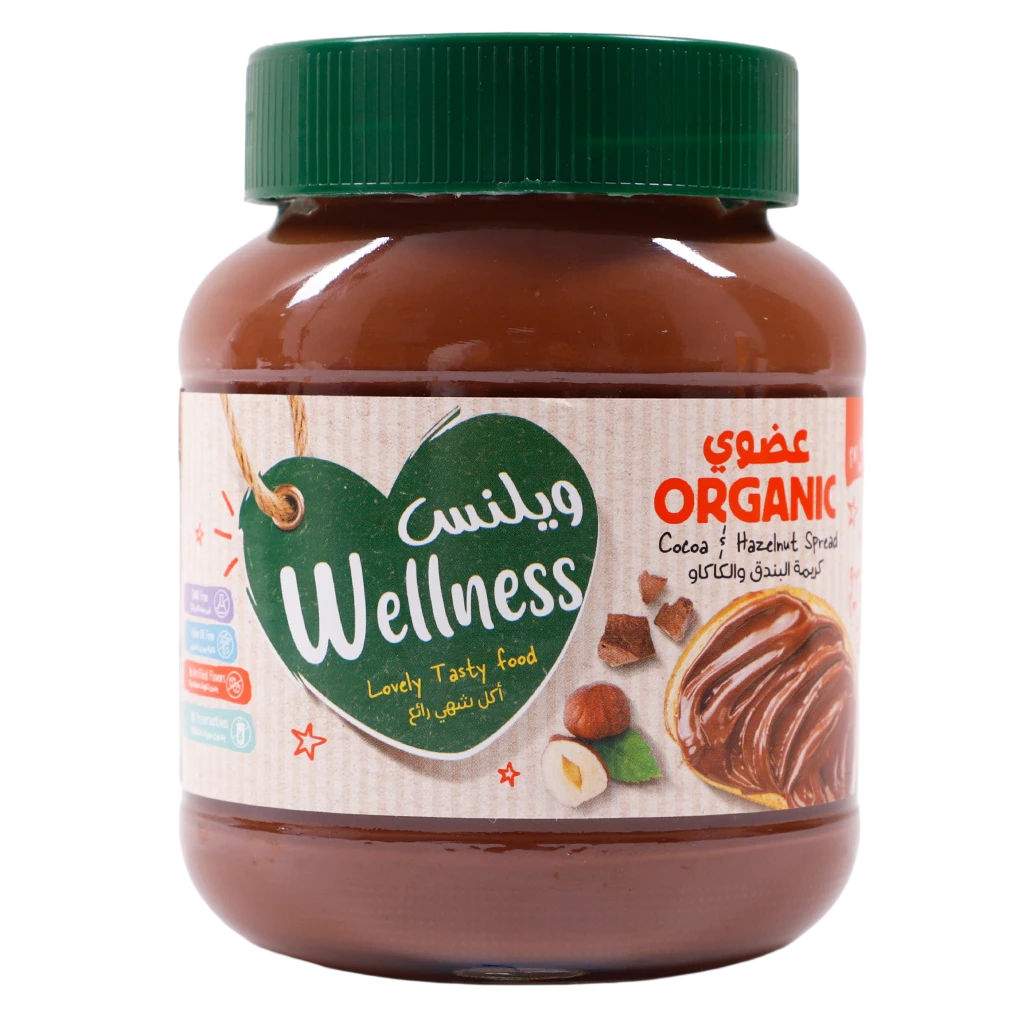 Wellness Chocolata & Hazelnut Organic Spread 350 gr