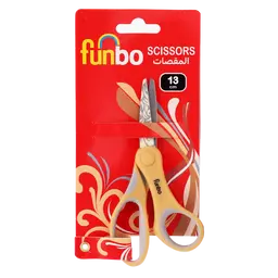 Funbo Scissor Printing Thermoplastic rubber handle in Blister 